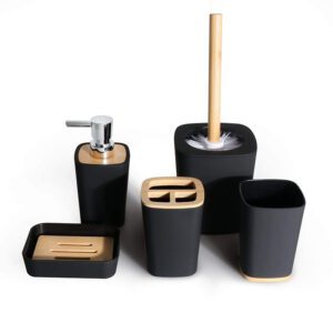 Bathroom Accessories: Plastic Toothbrush Holder & Soap Dish with Hanging Design