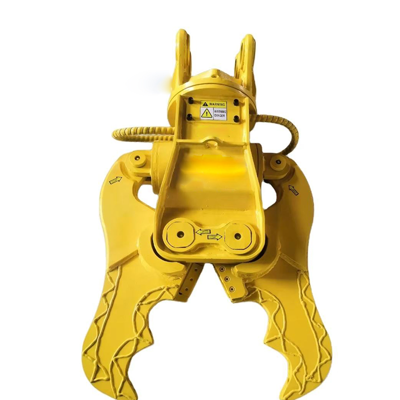 This concrete crusher rotates 360° to reach tricky concrete areas.