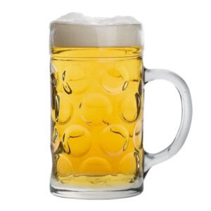 Boccale da birra personalizzabile da 500 ml con manico in plastica ecologica