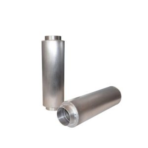 2.5" Inlet SS Exhaust Intake Muffler 5" OD High Flow