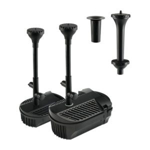 Submersible Pump Garden Pond Filtration and Fountain Nozzle Kit