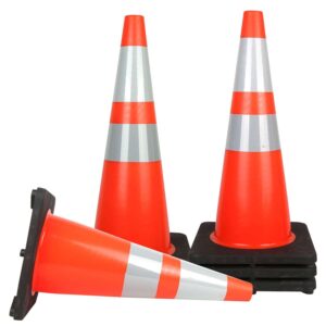 Standard Yellow Rubber Traffic Safety Cone