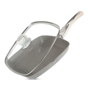 High-quality die-cast aluminum baking tray detachable handle multi-layer non-stick granite coating