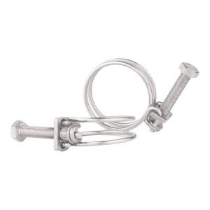 Stainless Steel Double Wire Hose Clamp Heavy Duty Fastener