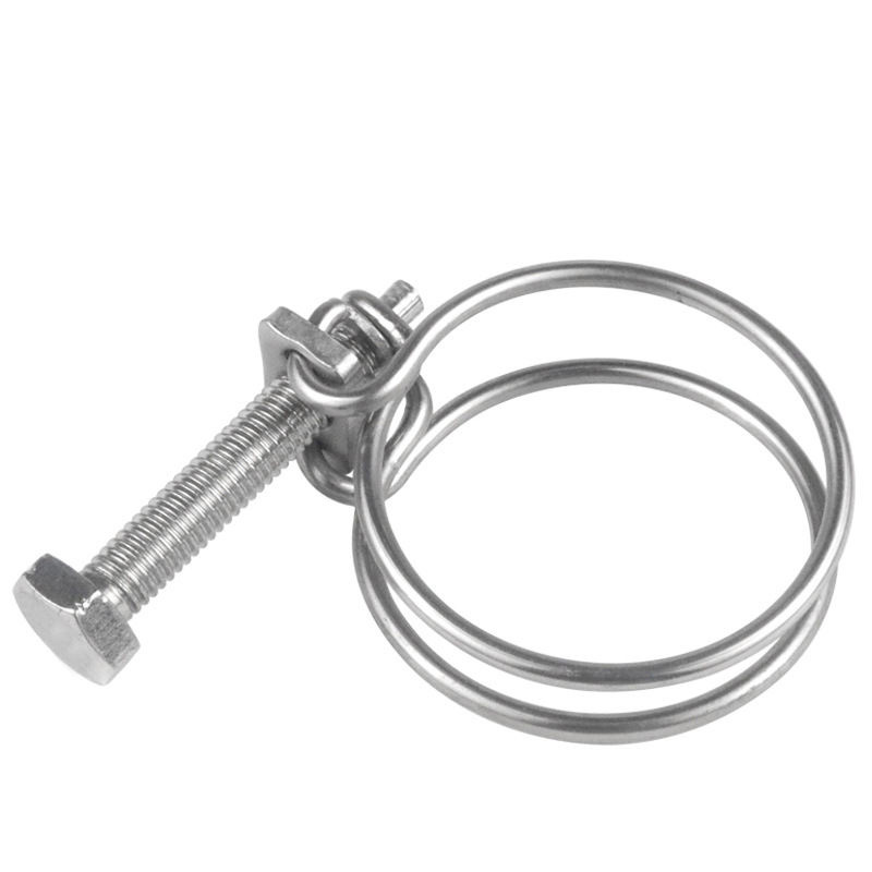 Detailed diagram of the threaded stainless steel wire fastener.