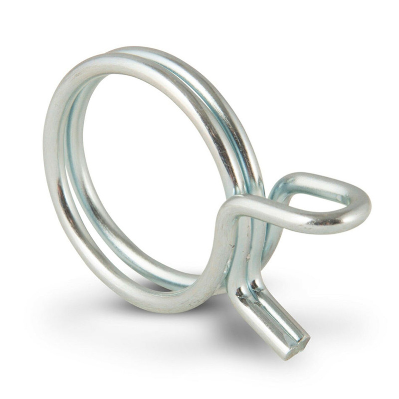 Spring type hose clamp structure detail view.