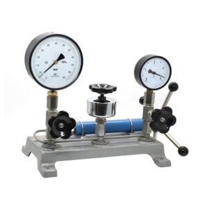 Hydraulic Pressure Gauge Calibrator Hand Cranked Stainless