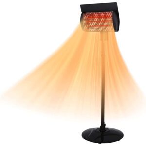 Infrared Heater Electric Patio Instant Heat, with 12 Hour Smart Timer
