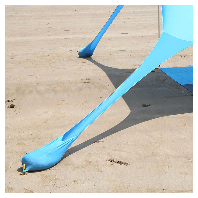 Large portable beach canopy with full set of accessories