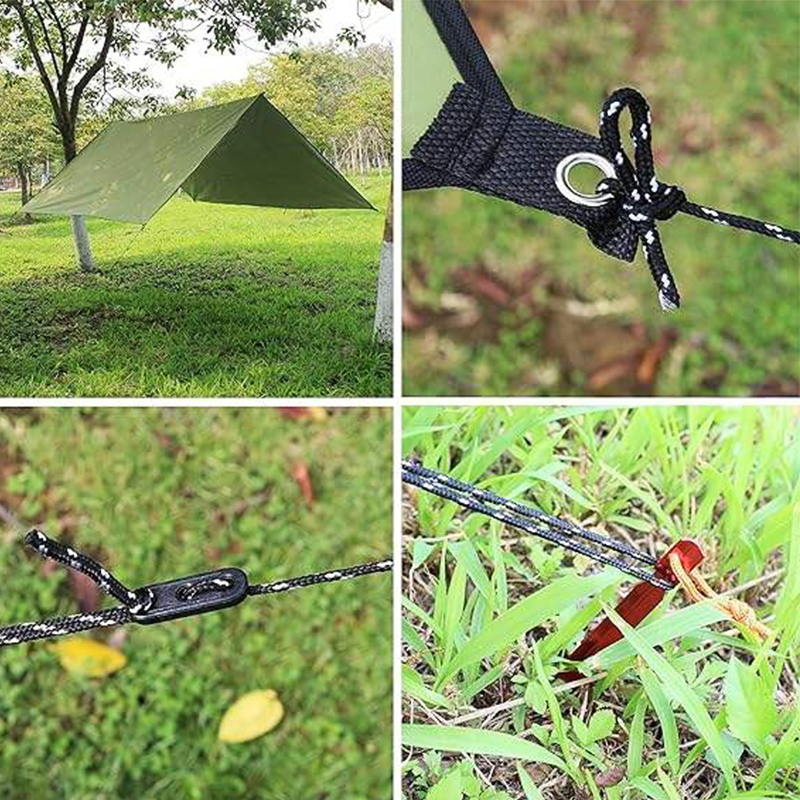 The lightweight tent waterproof fabric is made of high-quality nylon material.