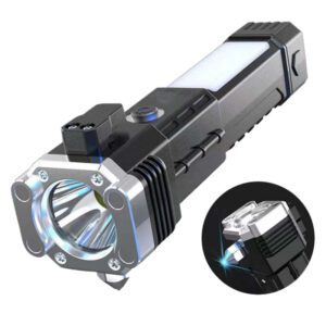 Multi-Function Emergency Flashlight - Safety Hammer Knife Magnetic