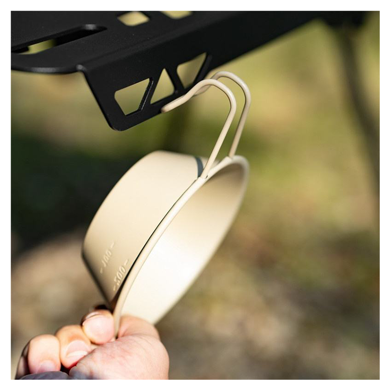 The portable foldable tactical table doesn't take up much space.