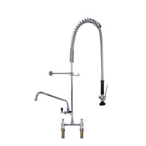 Industrial Pull-Down Pre-Rinse Faucet for Kitchen Sinks