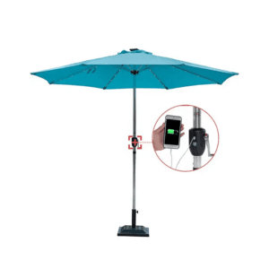 6kg Solar Outdoor Tilt Umbrella With Usb Charging