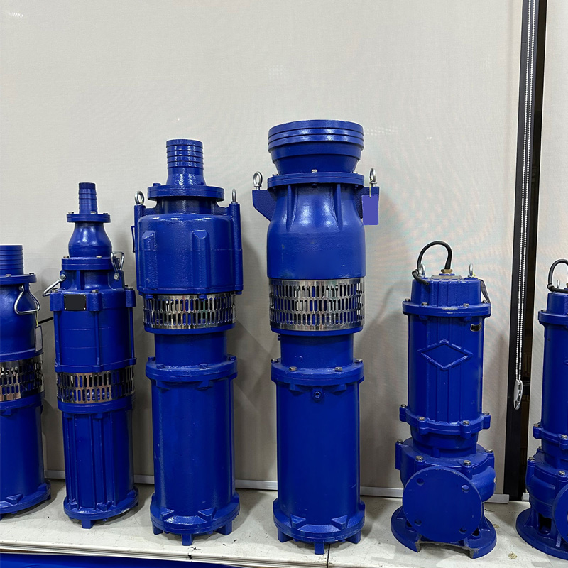 High-flow industrial water pumps are used in factories.