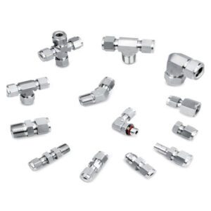 High Pressure Tee Pipe Fitting- SS316, Ferrule Thread, Optional Size