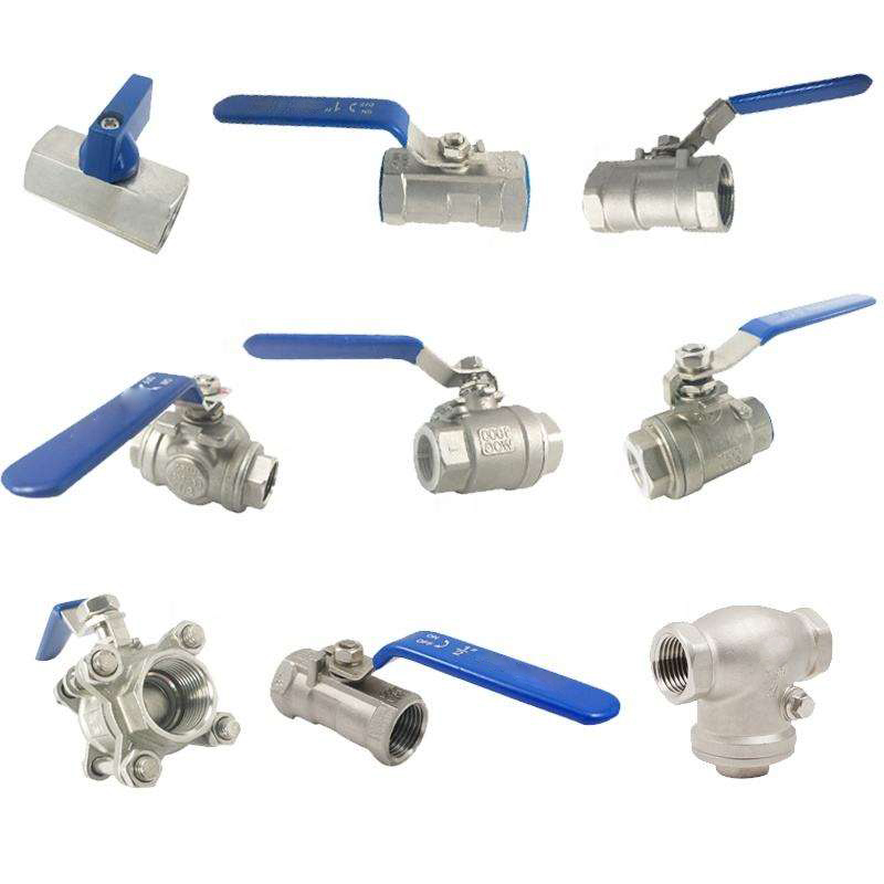 2-piece thread ball valve disassembles easily for maintenance.