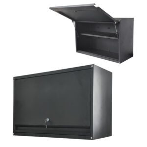Wall Mounted Steel Tool Cabinet with Lockable Flip Up Door