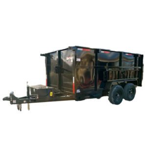 Industrial Heavy-Duty Dump Trailer 4-Wheel Towing Equipment