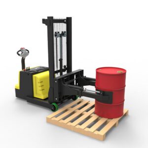 Attrezzatura industriale completamente motorizzata per la movimentazione e la rotazione dei fusti