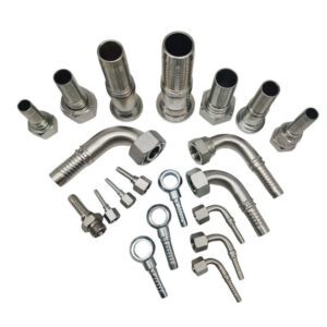 Raccordo a crimpare per tubo idraulico da 1/2" con filettatura maschio, adattatore per uso industriale durevole