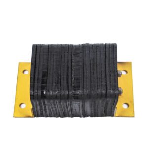Laminated Rubber Dock Bumper With Steel Angle Protection