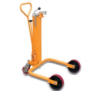 Carrello elevatore manuale per fusti di petrolio da 250 kg efficiente per uso industriale
