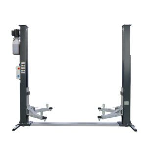 Two-Post Electric Release Car Lift With Double Cylinder Hydraulic System