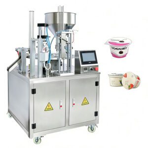 12-15 cups/min Small Batch Yogurt Cup Packaging Machine