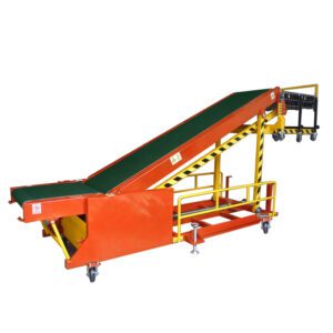 60 kg/m Telescopic Belt Conveyor for Mobile Container Loading