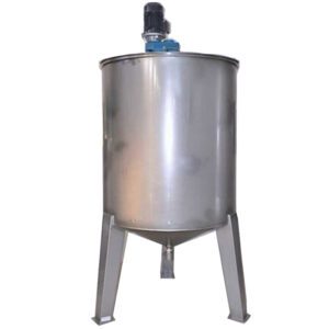 2300 Liters stainless steel mixing tank.2,2 Kw turbine agitator