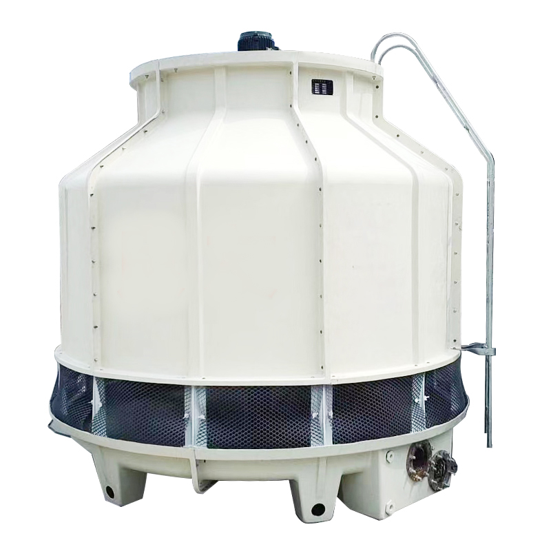 Cooling tower cold water tower small industrial thickened glass steel cooling tower 10T round cooling cooling tower