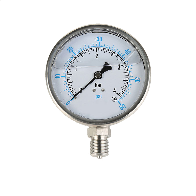 YN-60BF radial pressure gauge stainless steel 304 pressure gauge Φ60 pressure gauge