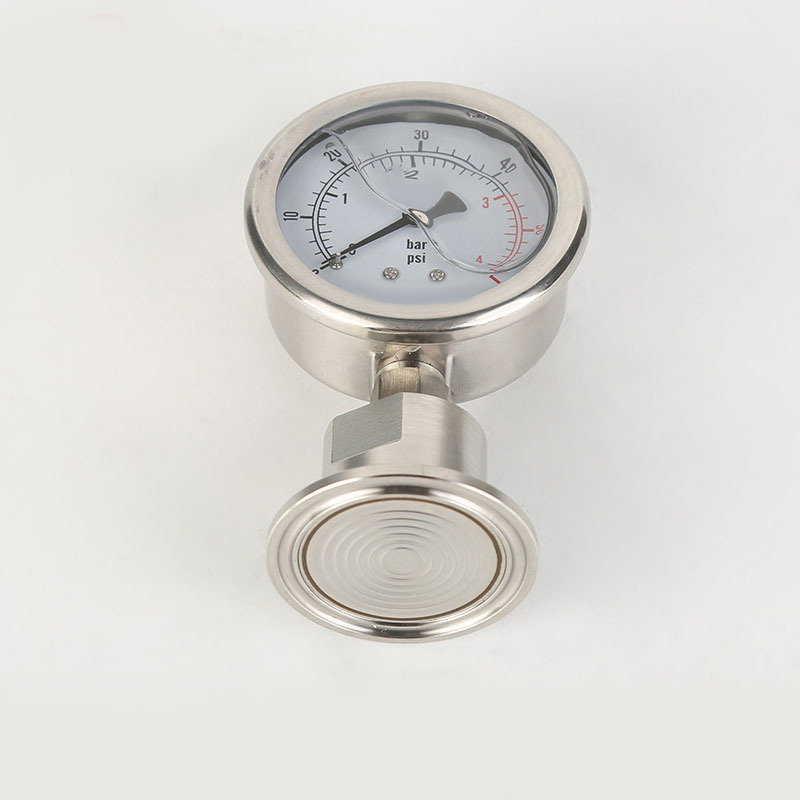 YN60BF/MC pressure gauge stainless steel diaphragm pressure gauge Φ60 diaphragm pressure gauge - Image 6