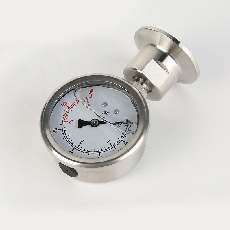 YN60BF/MC pressure gauge stainless steel diaphragm pressure gauge Φ60 diaphragm pressure gauge - Image 3