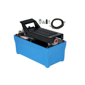 Ultra-high pressure pneumatic hydraulic pump, foot hydraulic pneumatic pump, oil storage 1.6L, fuel tank hydraulic foot pump, pneumatic pedal foot drive, used for body frame machines and tie rods (the pump does not contain oil)
