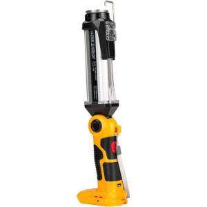 Cordless LED Work Light for 20V Max Li-ion Battery, 35W 2000LM Outdoor Flashlight Portable Camping Lanterns with Hook, 90°Rotatable for Car Repairing, Job Site Lighting, Emergency