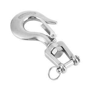 Safety Hook 304 Stainless Steel Swivel Lifting Hook Steel Eye Hook with Latch Rigging Accessory (650 kg),crane rigging equipment,hoist rings