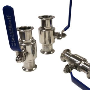 Straight-through stainless steel 304/316L quick-loading ball valve