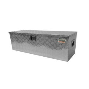 Tool Box 1240mm*380mm*400mm Aluminum Full Size Truck Tool Box Silver Aluminum Car Pattern Square Box Tool Box Storage Tool Box