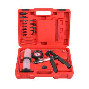 Handheld vacuum pressure pump tester kit Brake fluid deflation device deflation kit, vacuum suction gun negative pressure pump positive and negative pressure gun