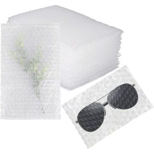 8inch x 10inch Clear Bubble Out Bag Pouches,50PCS Protective Bubble Cushion Wrap Bag,Double Wall Shockproof Bubble Pouches Bag for Moving,Shipping and Storage