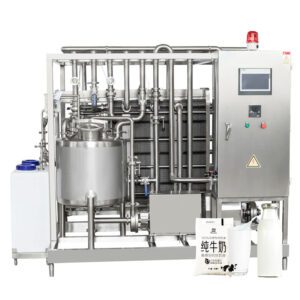 50HL/H Juice Flow Pasteurizer Plate Flash Sterilizer Banana Dragon Fruit Juice