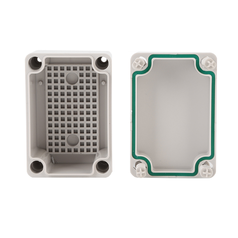 IP67 ABS Plastic Enclosures Junction Box 3.74" x 2.56" x 2.17" Thickness 0.098'' Light Gray Waterproof Plastic Enclosure Junction Box - Image 2