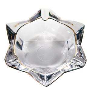 Nice design crystal glass clear ashtray for smoking cigar tobacco Popular
