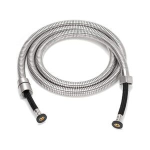 Extra Long Shower Hose 79 Inches Braided Inner Tube High Pressure Chromed Stainless Steel Replacement for Handheld Shower Heads and Bidet Sprayer Hose