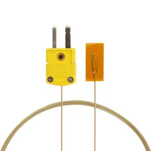 Surface Contact,0.25 mm diameter, K-Type Sensor Probe with Sticker for K-Type Thermocouple Thermoemter/Meter, Temperature Range up to 200 °C/ 392°F
