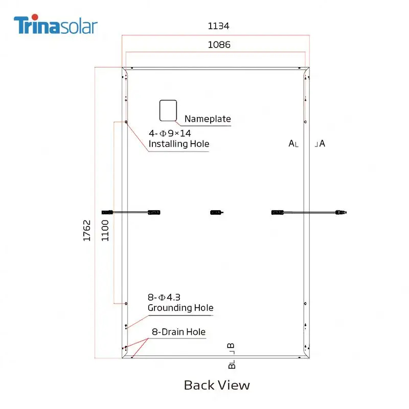 Trina 550W Vertex 425W Solar Full Black Trinasol 450 Wats 150 Cell Solarpanel Panel Fotovoltaico Trinasolar Watt - Image 4