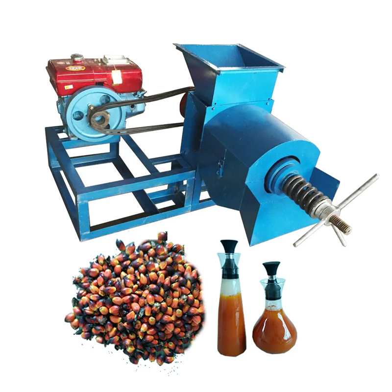 Palm fruit oil press factory, complete set of oil processing equipment, large screw oil press
