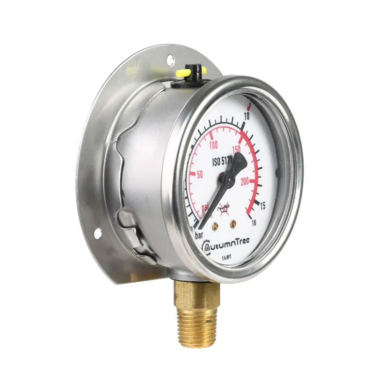 Manometer Liquid Filled Pressure Gauge,Liquid Filed Pressure Gauge Oiled Filled Manometer - Image 2